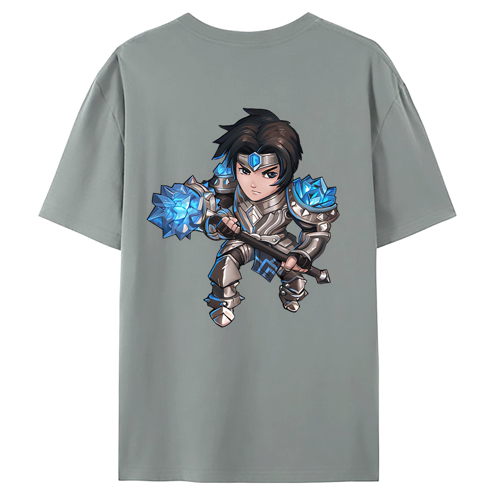（画像用） リーグ・オブ・レジェンド League of Legends LOL 綿100％ メンズ半袖Tシャツ（バックプリント） 通気性